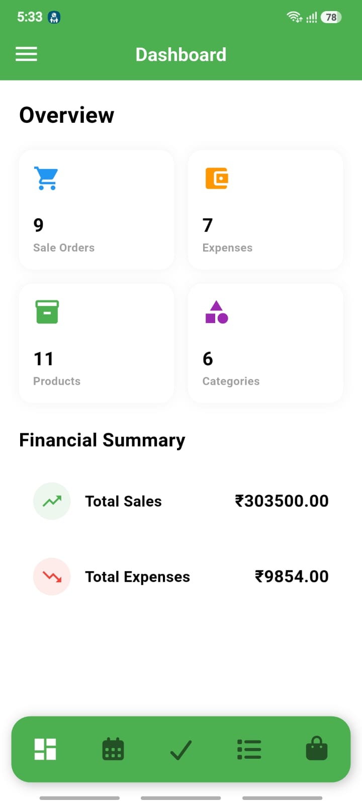Employee Attendance App Screen 1